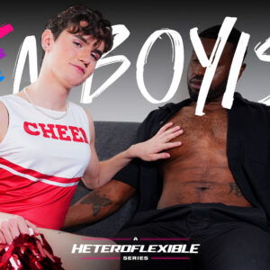 Cheerleader Femboy takes one for the team from Braxton Cruz